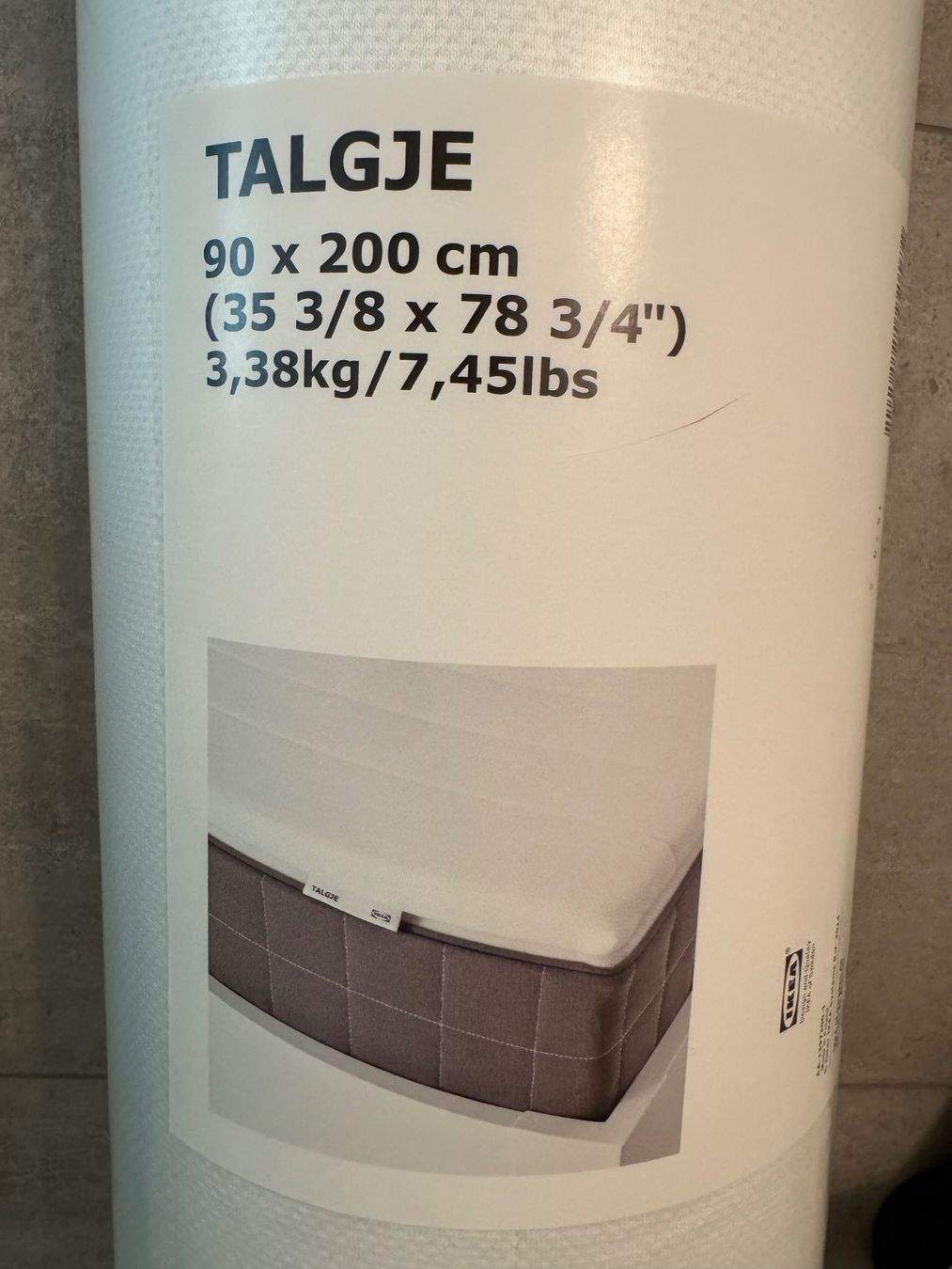 Ikea Materassi: Surmatelas Ikea Talgje 90x200 cm – Nuovo e nell'imballaggio originale da Zürich venduto da odi_ldv8