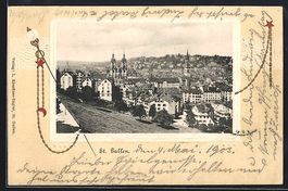 AK St. Gallen, Ansicht vom Hang aus