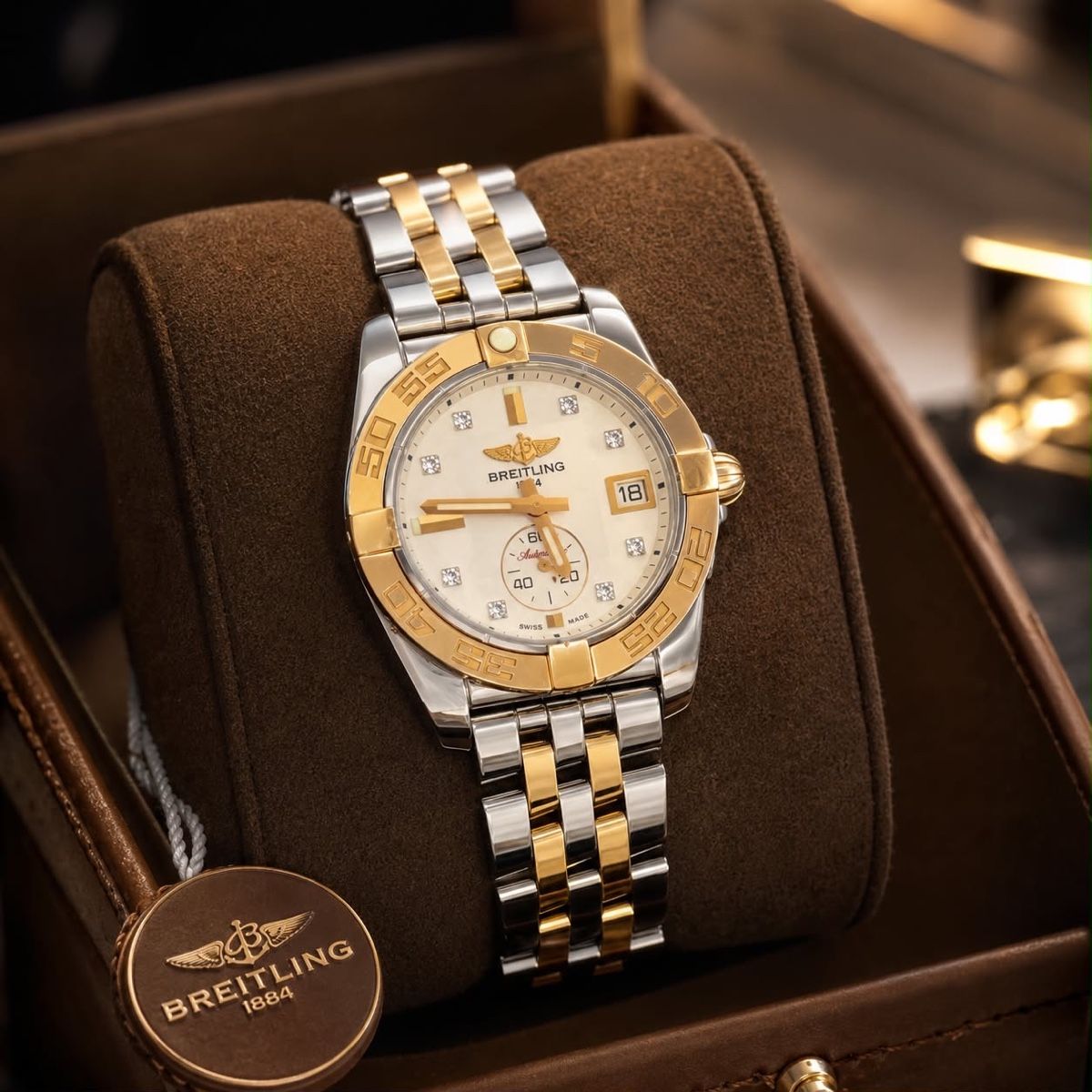 Breitling Orologi: BREITLING GALACTIC 36 AUTOMATIC PERLMUTT – Usato da Frauenfeld venduto da BijouterieRhyhof2