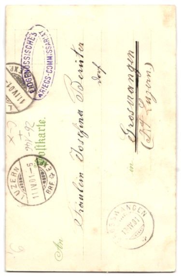 Cartes postales: Glitzer-Perl-AK Luzern, Nöllithurm und  – D'occasion à Berlin par bartko-reher 1