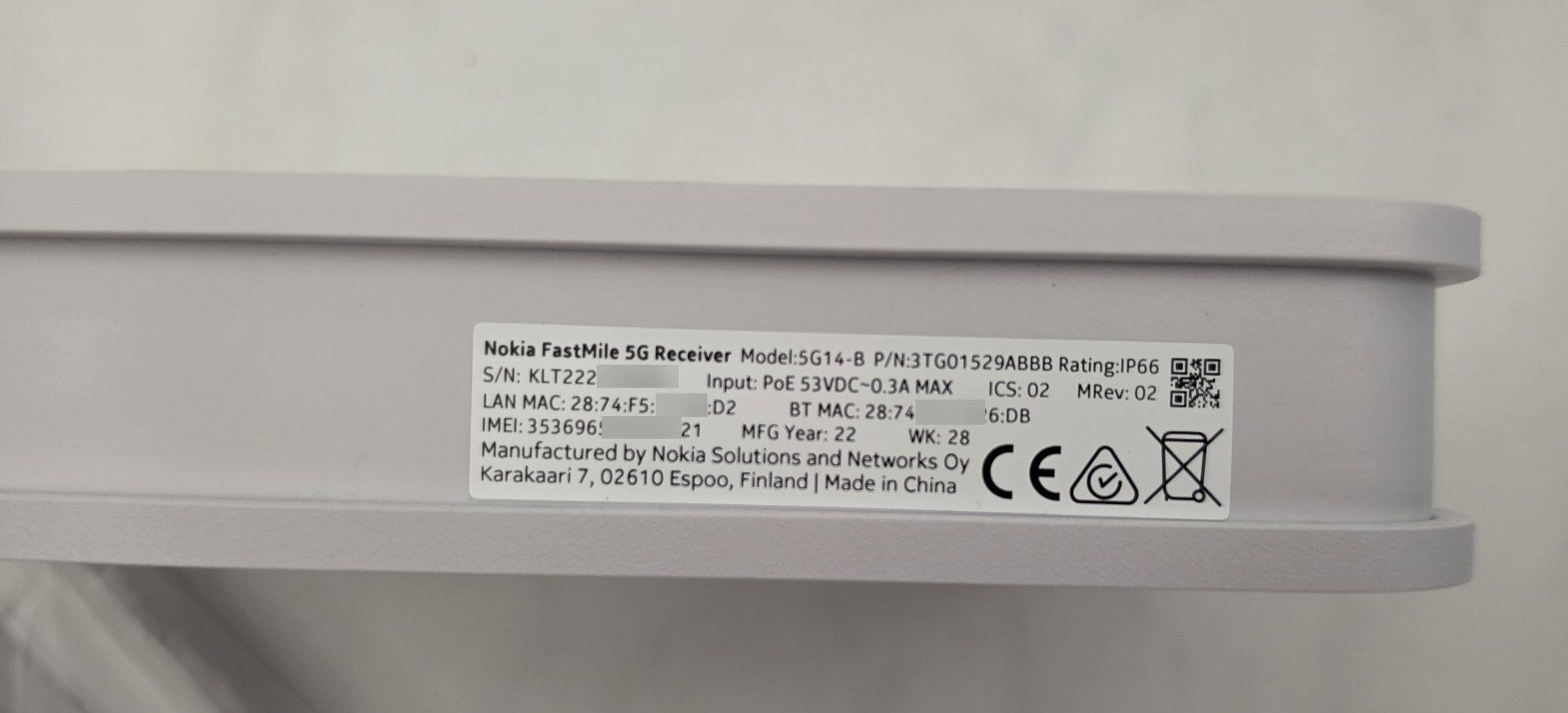 Nokia Receiver: Swisscom Nokia FastMile 5G Receiver – Gebraucht aus Witterswil von Regus 1