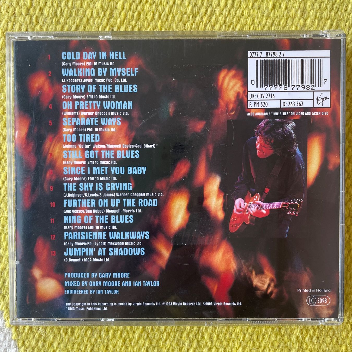CD: GARY MOORE-BLUES ALIVE – Usato da Rorschacherberg venduto da CD-Roli 1