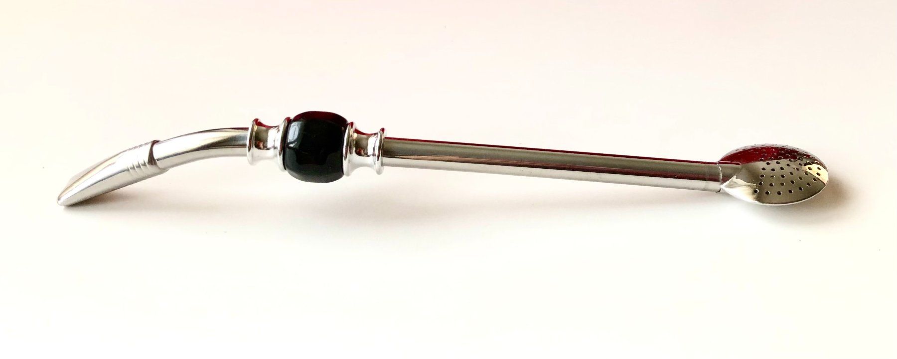 Set di posate: Bombilla Edelstahl 21 cm schwarz – Nuovo e nell'imballaggio originale da Zuchwil venduto da Yerba_Mate_Schweiz