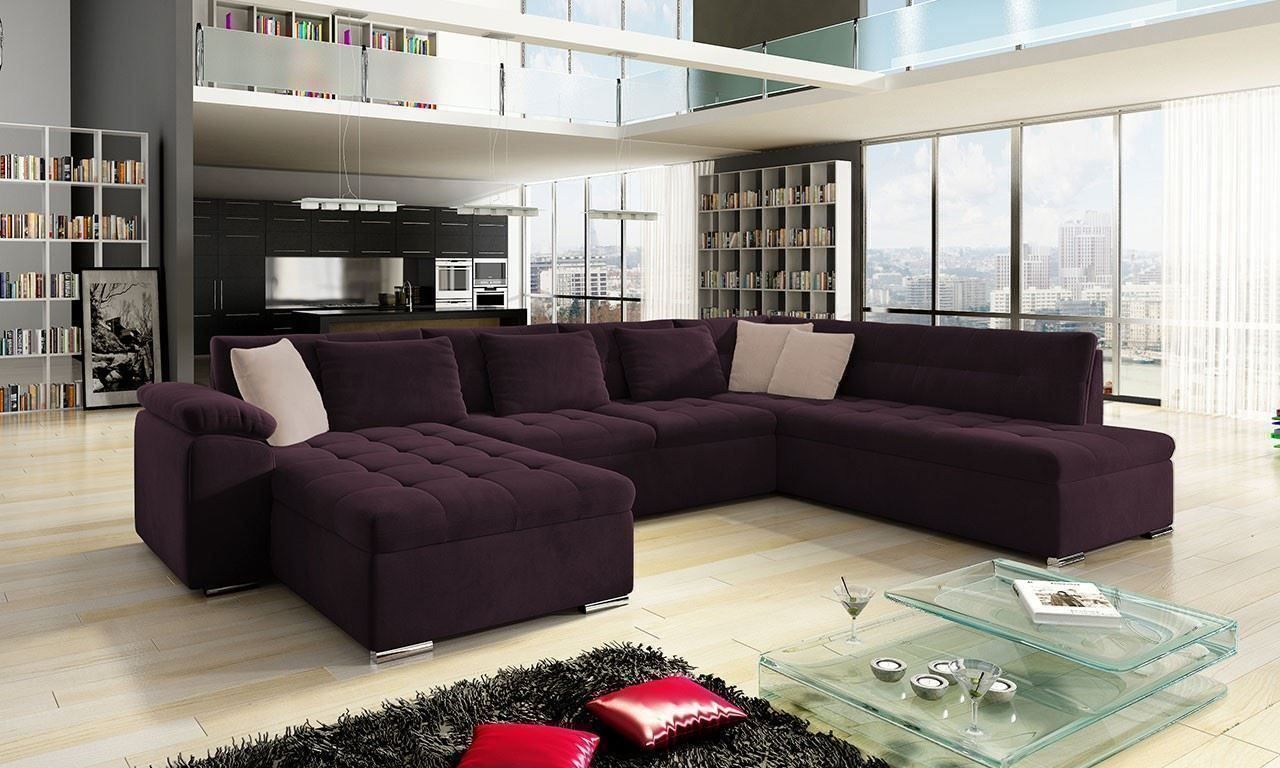 Sofas: Wohnlandschaft Rechts Sofa mit Bettkasten + Schlaffunktion – Neu und originalverpackt aus Wallenwil von toesstal-vertrieb