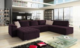 Wohnlandschaft Rechts Sofa mit Bettkasten + Schlaffunktion