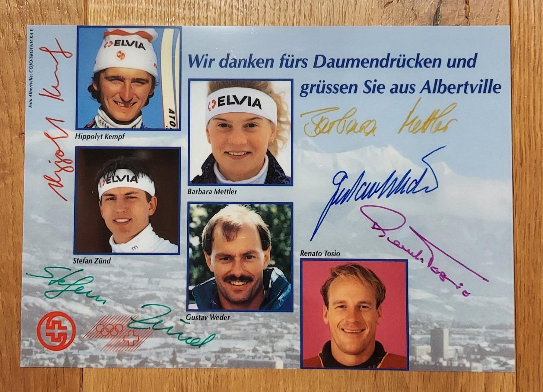 Autogramme: Autogrammkarten Albertville, Olympische Winterspiele 1992 – Neu (gemäss Beschreibung) aus Speicherschwendi von Mountain010 1