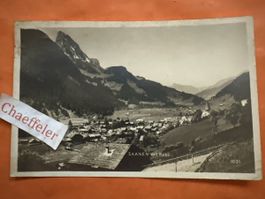 Alte Ansichtskarte Saanen mit Rubli, 1931