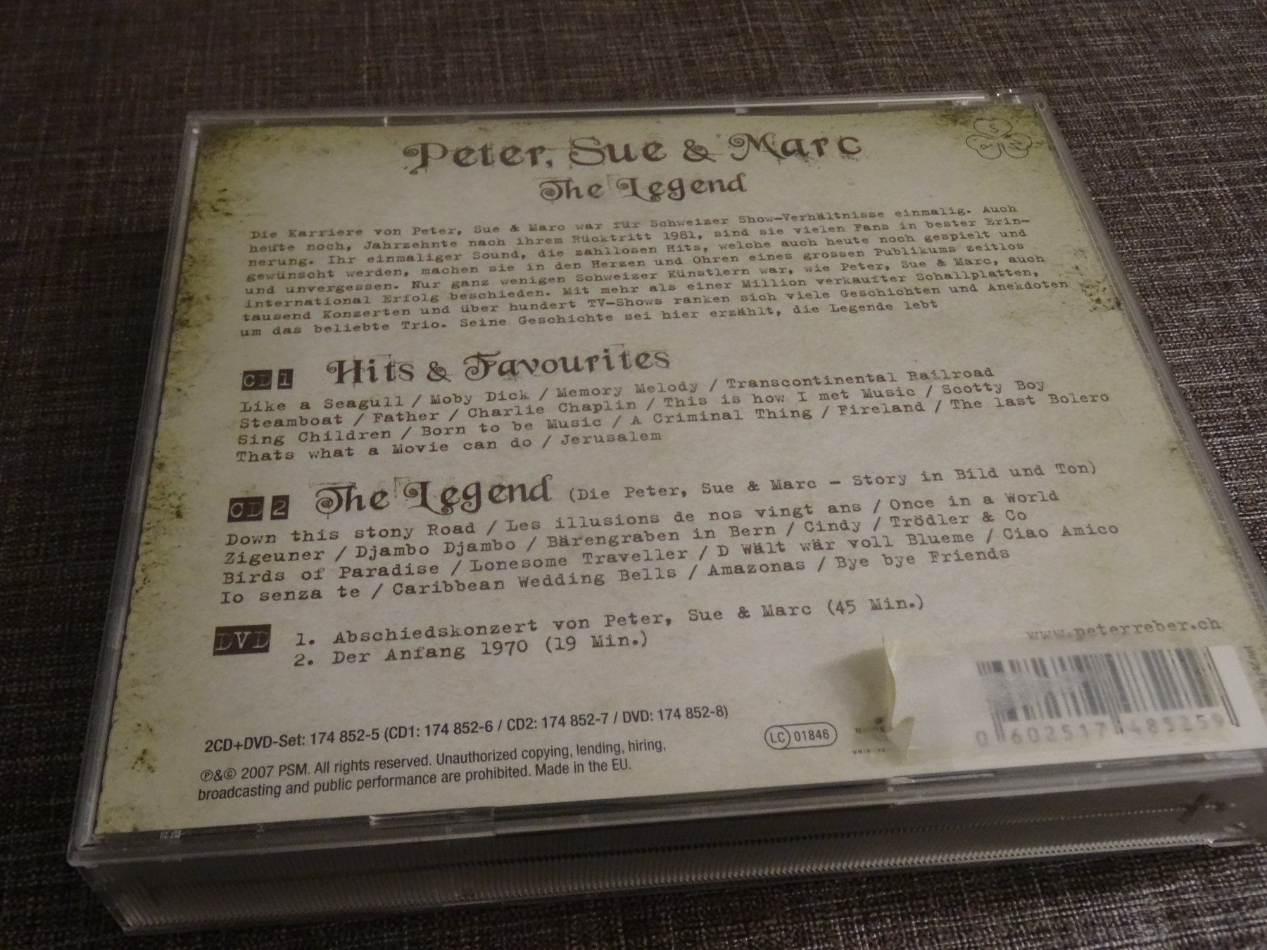 CD: Peter, Sue & Marc - The Legend - CD – Usato da Olten venduto da Disc-Ausverkauf 1