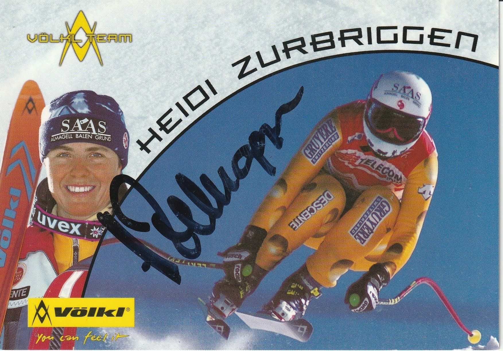 Autografi: Heidi Zurbriggen / Originalautogramm – Usato da Schwyz venduto da racingautographs