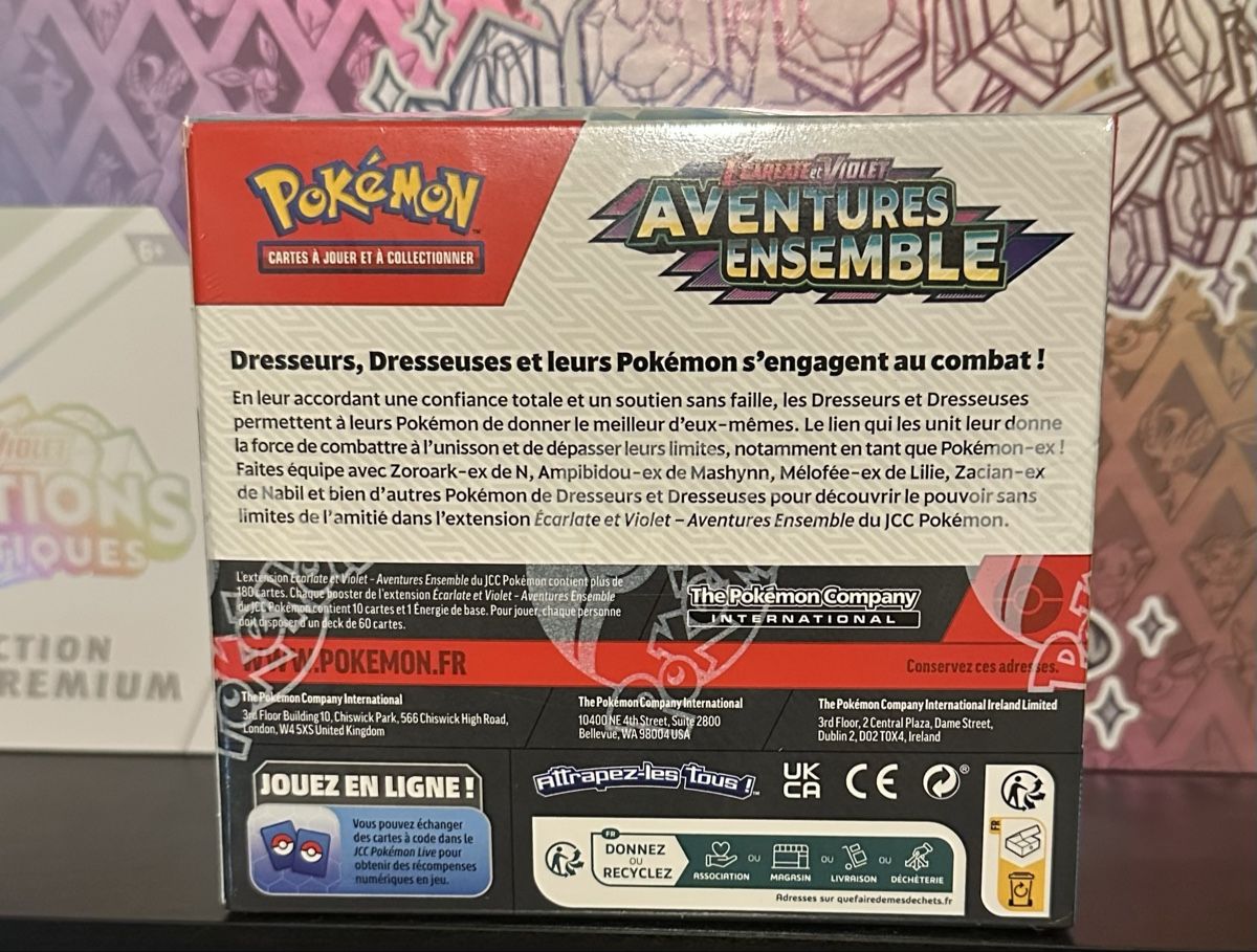Pokémon Carte collezionabili: Pokémon Display  Aventures Ensemble FR – Nuovo e nell'imballaggio originale da Grand-Lancy venduto da Mario64 1