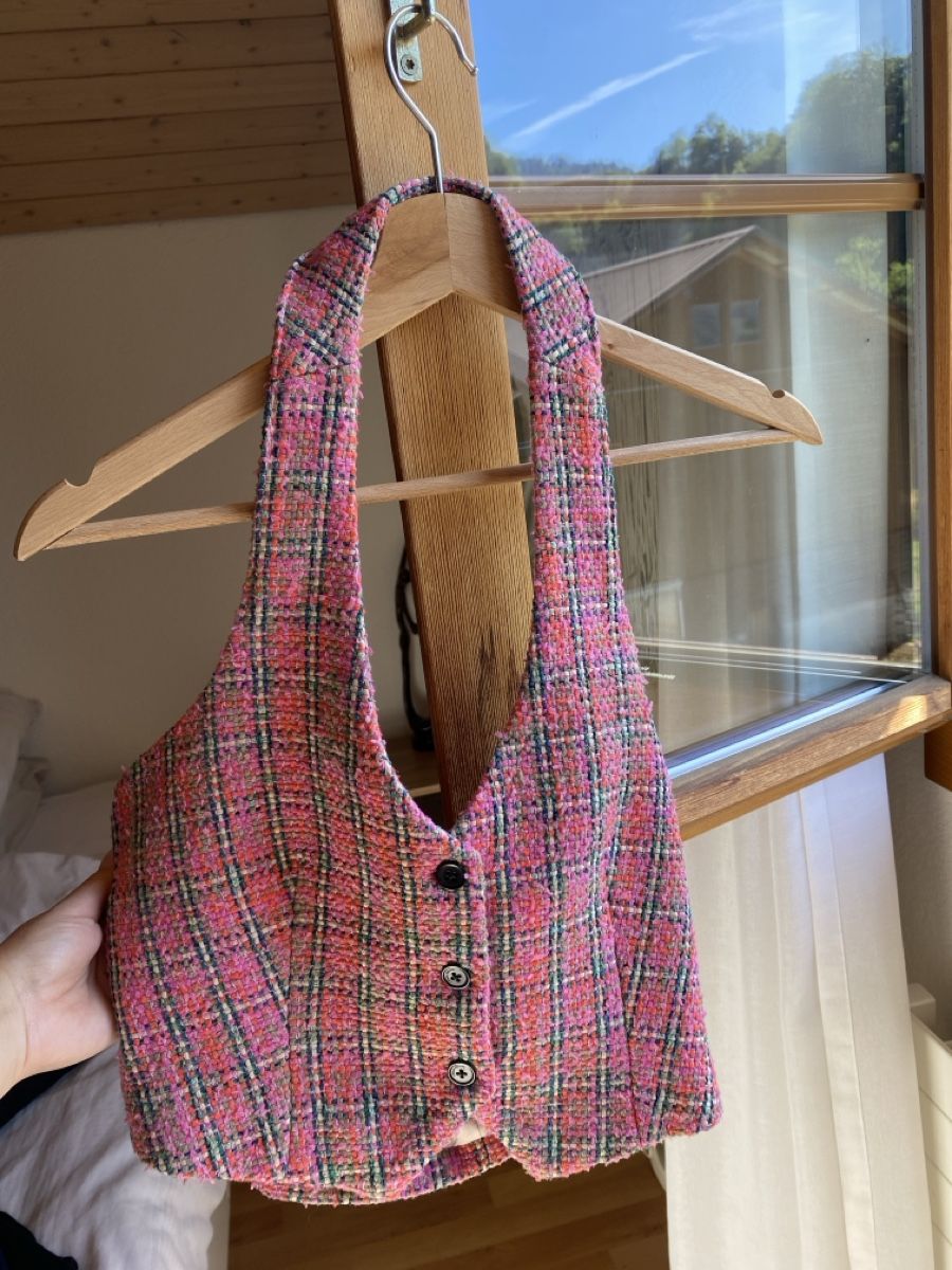 Tops: Pink karierter Tweed-Top-West Gr. 36 – Gebraucht aus Schachen LU von ali_hz6l