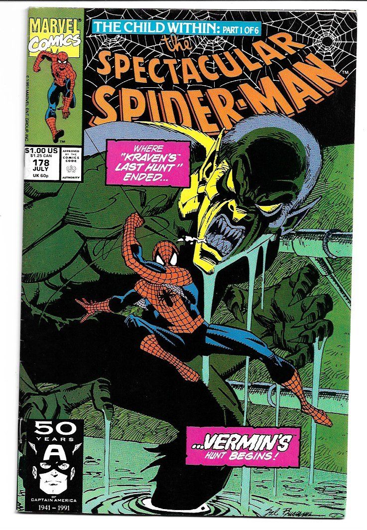 Comics: Marvel Comic Spectacular Spider-Man, #178 Vermin's Hunt 1991 – Gebraucht aus Winterthur von Wolfensberg