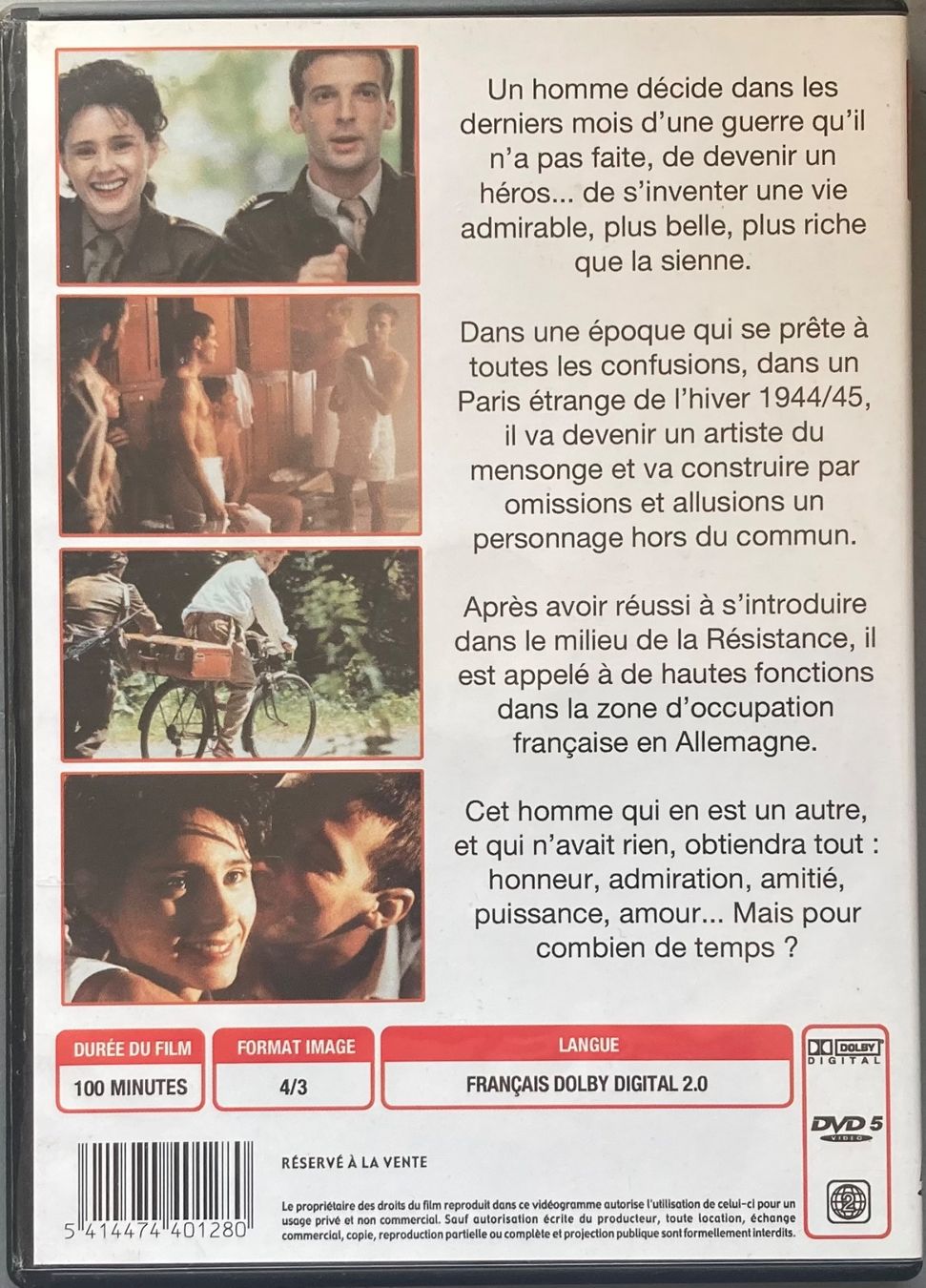 Tutti i DVDs: JACQUES AUDIARD - UN HEROS TRES DISCRET – Usato da Poliez-Pittet venduto da Newtown-Records 1