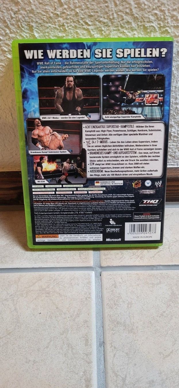 Microsoft Giochi: Xbox 360 Spiel - WWE Smack Down vs Raw 2008 – Usato da Münsingen venduto da Heroism2010 1