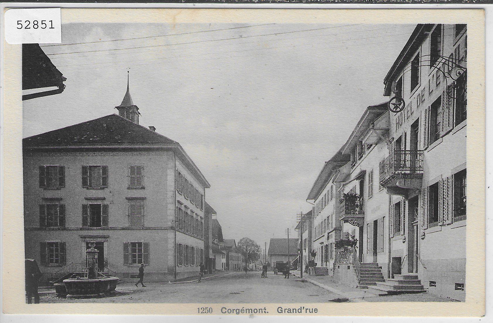 Cartoline postali: Corgemont - Grand'rue - animee – Usato da Ettingen venduto da Kartenplanet