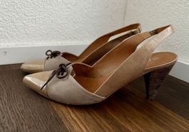 Pasito Ladies Heels Size 36. Leather Beige Pumps - Spring