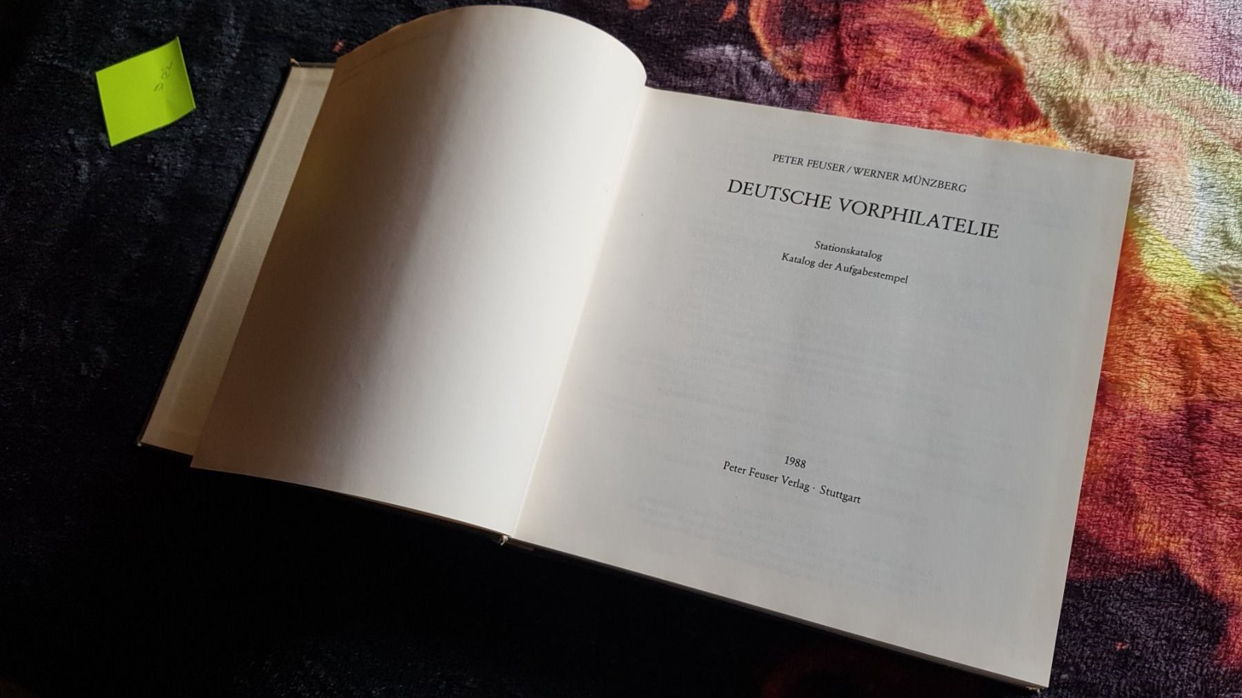 Libri: Feuser/Münzberg Deutsche Vorphilatelie Stationskatalog – Usato da Schachen b. Herisau venduto da lilienstrauch 1