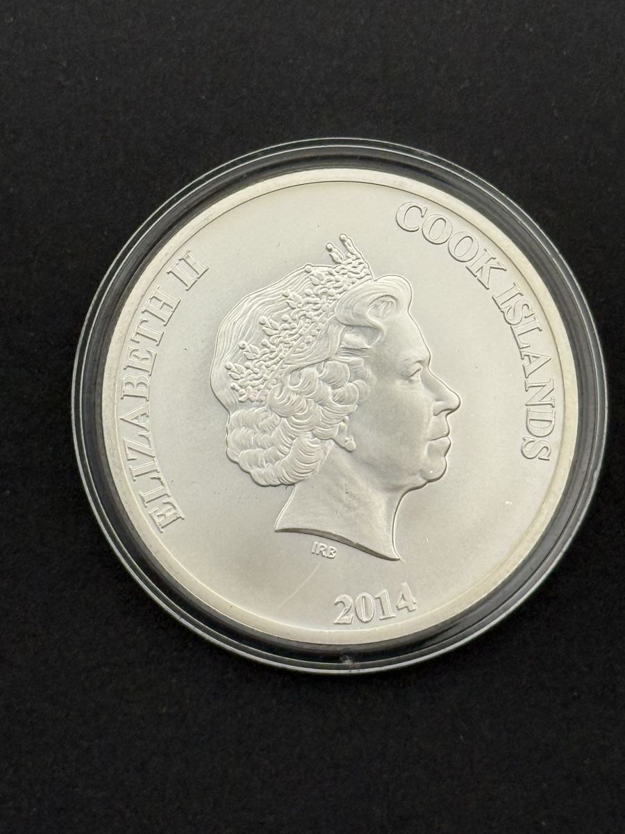 2014 Cook Islands 1 oz Silber – mit Gold veredelt (Gebraucht) in Zürich