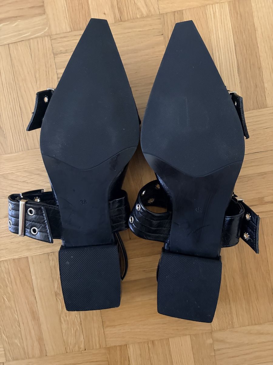 Scarpe da donna: Black sling backs (size 38) – Nuovo (secondo la descrizione) da Zürich venduto da Bia_5w75 2