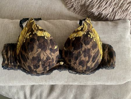 Reggiseno Versace animalier con pizzo taglia 3B