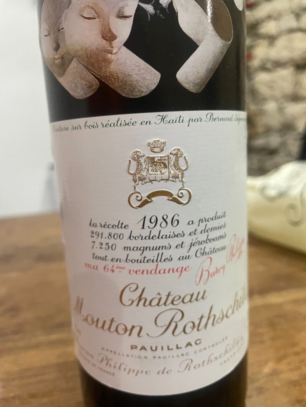 Mouton Rothschild Vino: Mouton-Rothschild 1986 – Nuovo e nell'imballaggio originale da Fahy venduto da gar_n8vm 1