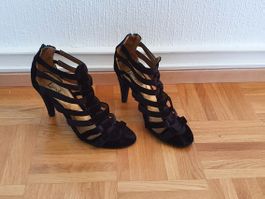 Chaussures ouverte à Talons  velours