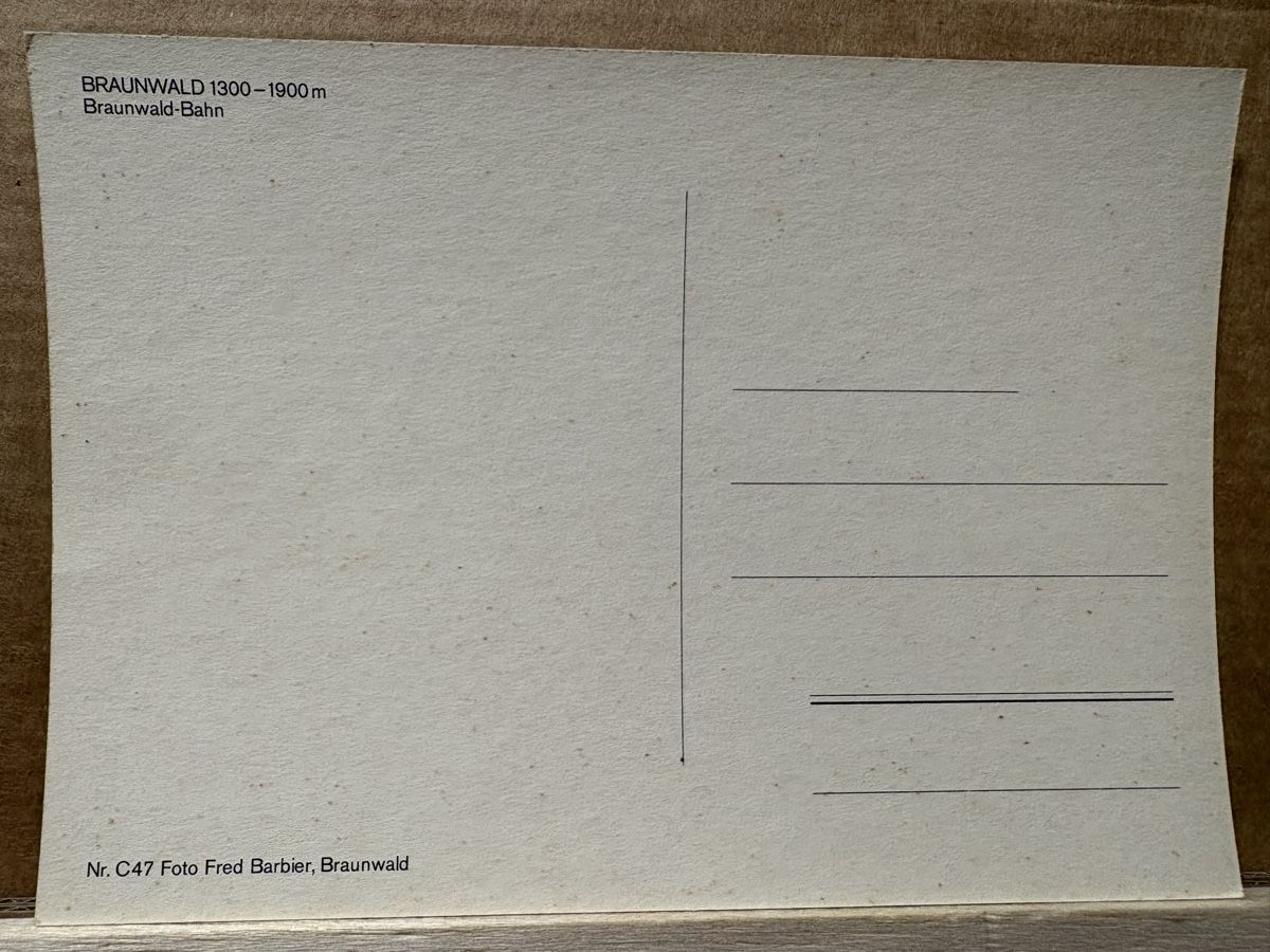 Cartoline postali: AK von Braunwald Bahn – Usato da Rümlang venduto da Kartenpost1 1