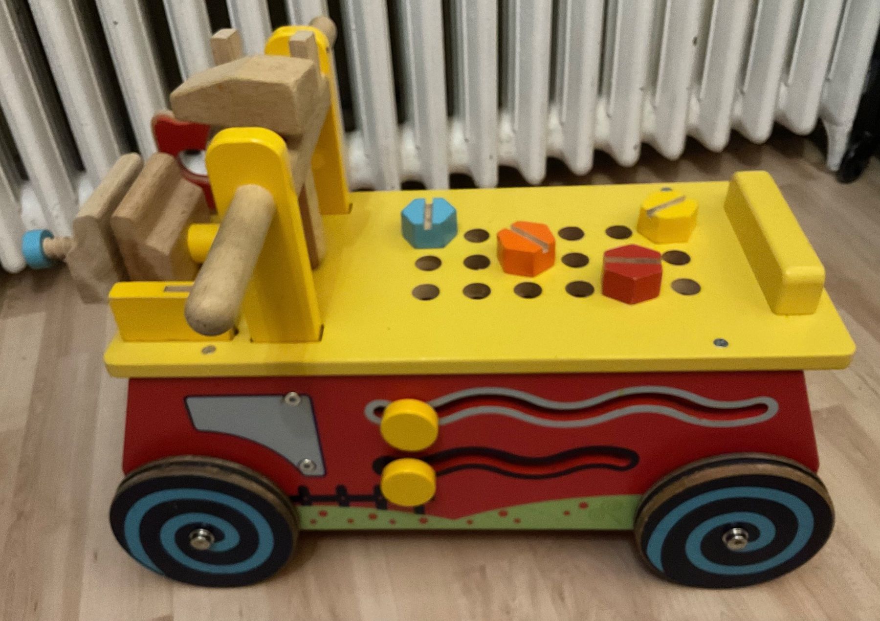 Veicoli per bambini: Kinder Holzrutschauto mit Werkstatt – Usato da Buchs AG venduto da Yuca01 1