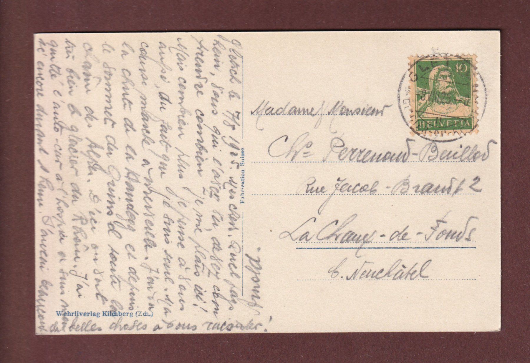 Cartes postales: GRIMSEL - Hospiz - 1925 – D'occasion à Pully par nicecards-shop 1