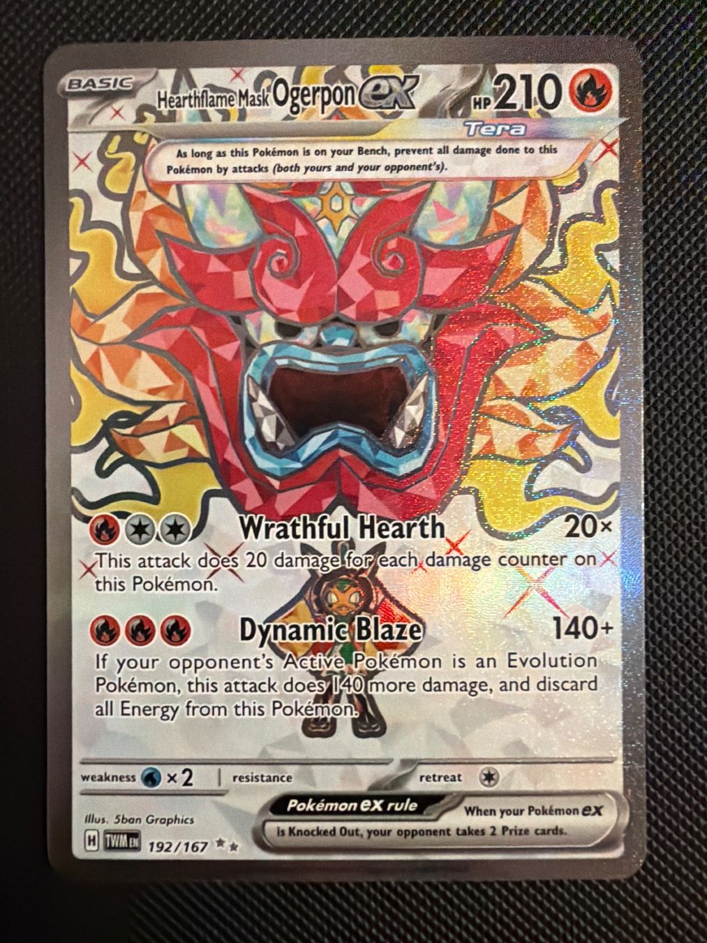 Pokémon Carte collezionabili: Hearthflame Mask Ogerpon - 192/167 - Twilight Masquerade – Usato da Oberrohrdorf venduto da Samet-TCG