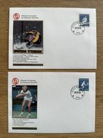 Schweden - 1981 2x Sonderbrief Ingemark Stenmark und Björn