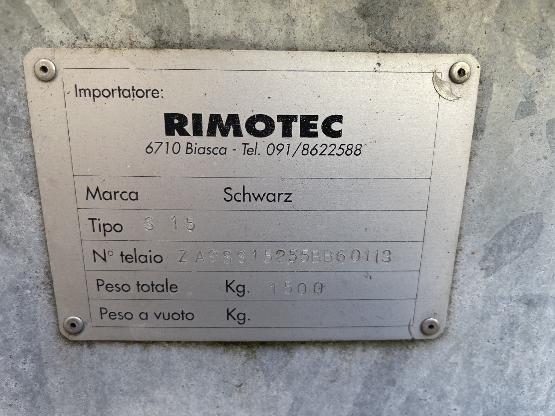 Rimorchi: Rimorchio – Usato da Chironico venduto da guti47 2