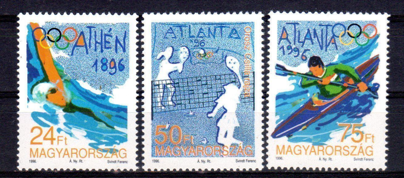 Alle Briefmarken: Ungarn 1996 Olympische Spiele Satz ** – Neu (gemäss Beschreibung) aus Remetschwil von Hofiii