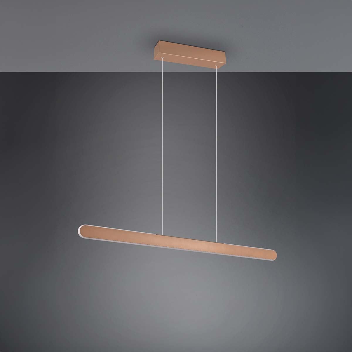 Lampadari & plafoniere: LED Pendelleuchte, Braun, 100 cm x 8 cm – Nuovo (secondo la descrizione) da Kreuzlingen venduto da Smart-Light 3