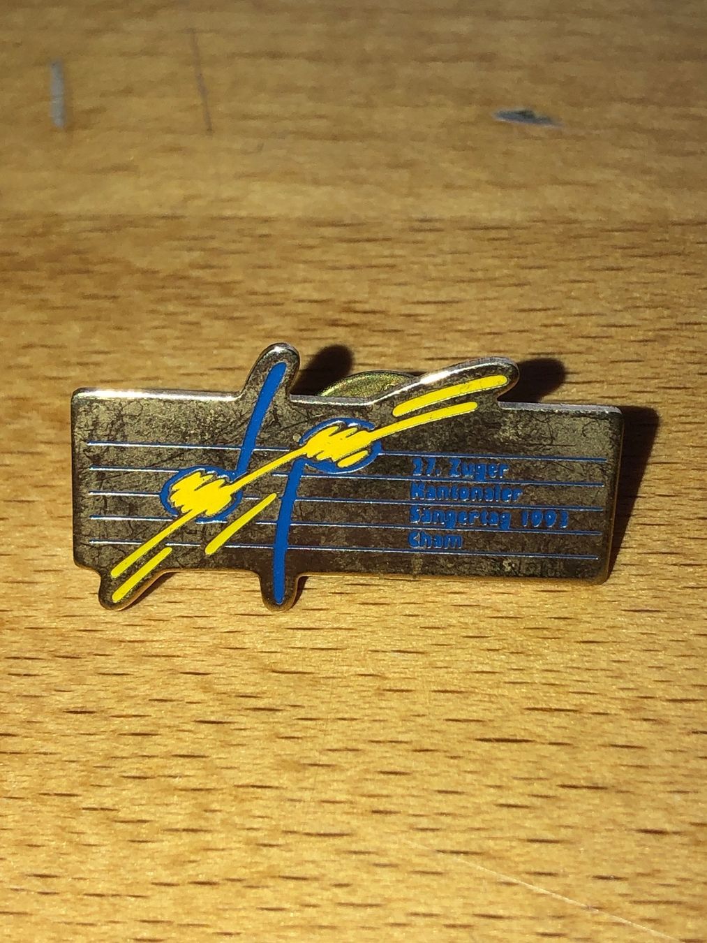 Spille & Fermagli: Pin Zuger Sängertag 1993 Cham – Usato da Balsthal venduto da Katzenfan99