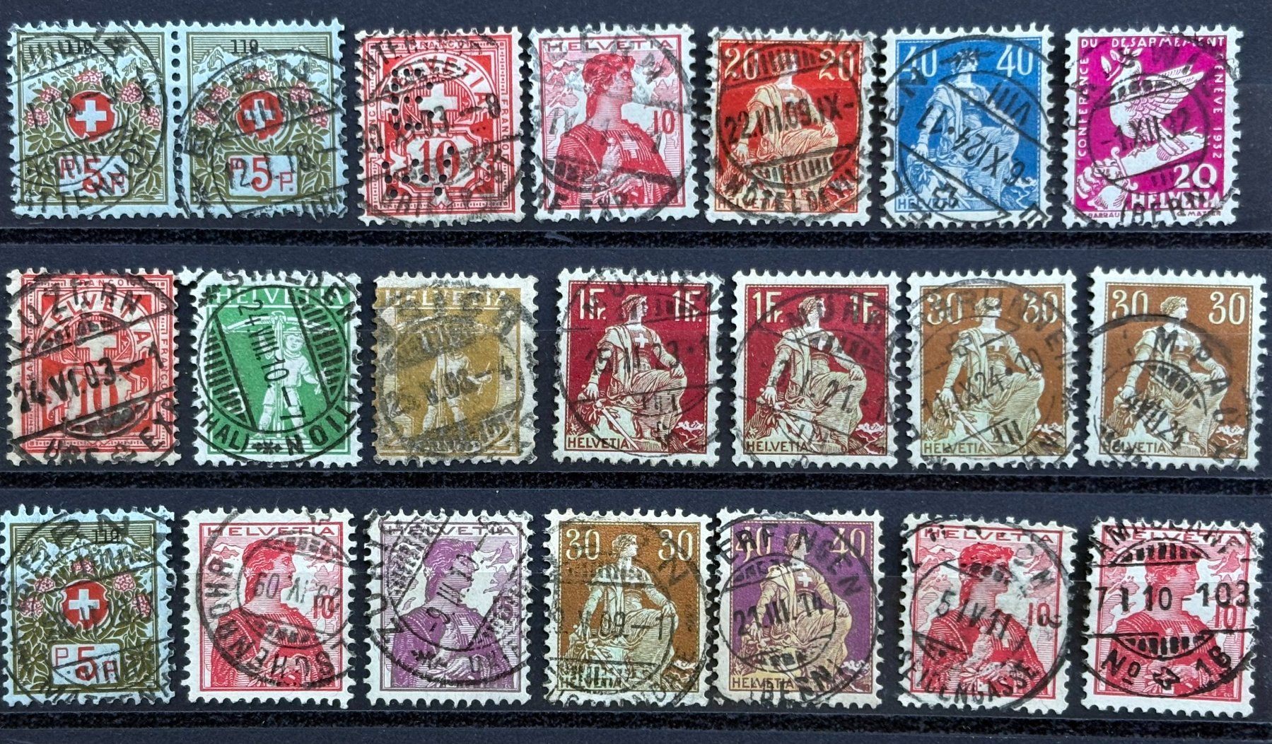 Tutti i francobolli: LOT SCHWEIZER BRIEFMARKEN – Usato da Ostermundigen venduto da wini63