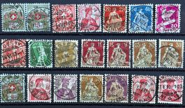 LOT SCHWEIZER BRIEFMARKEN