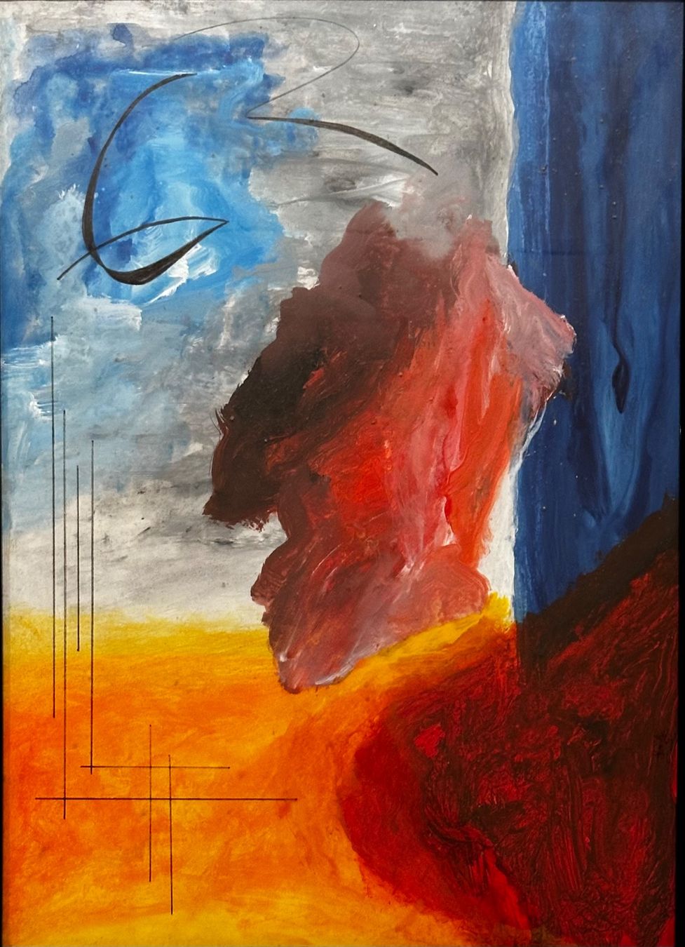 Dipinti: Original Gemälde, abstrakte Kunst, Herbstfarben – Usato da Embrach venduto da pgi1970