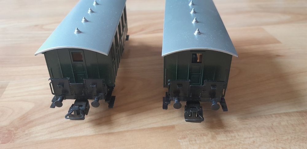 Set de 4 voitures à compartiments, types prussiens, 3 essieux - Marklin