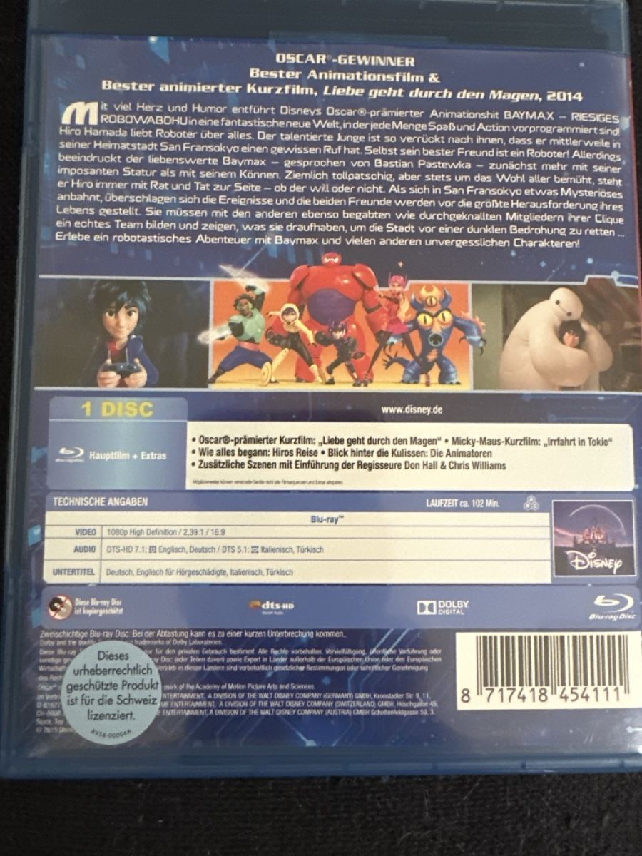 Tutti i DVDs: Baymax - Riesiges Robowabohu - Blu-Ray – Usato da Bülach venduto da Chati_ 1