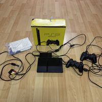 Sony PlayStation 2 Konsole schwarz mit Zubehör im Karton