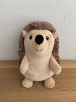 Hérisson en peluche et velours H 21 cm - comme neuf