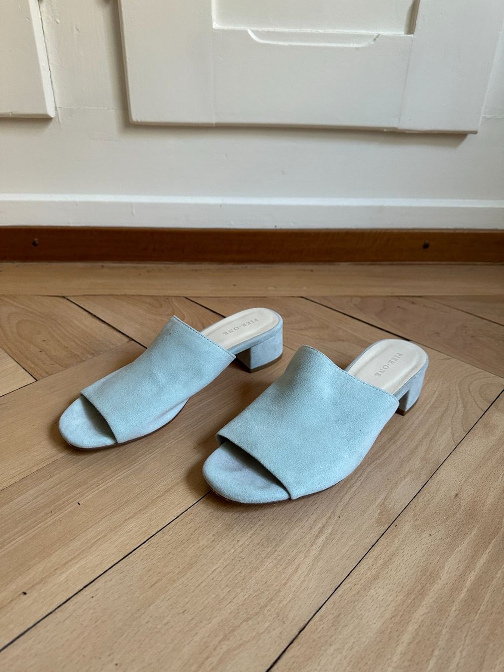 Damenschuhe: PIER ONE - Pantolette mint pastellfarben 37 – Gebraucht aus Zürich von Diazaio