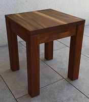 Hocker Nussbaum (2 Stück)