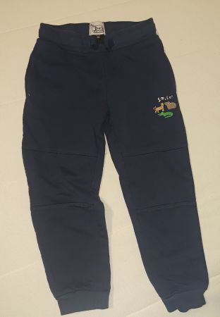 Kinder Jogginghose Gr.110 marine mit Tier-Motiven