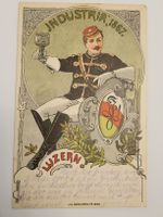 Ansichtskarte Industria Luzern 1867 gelaufen Rmu
