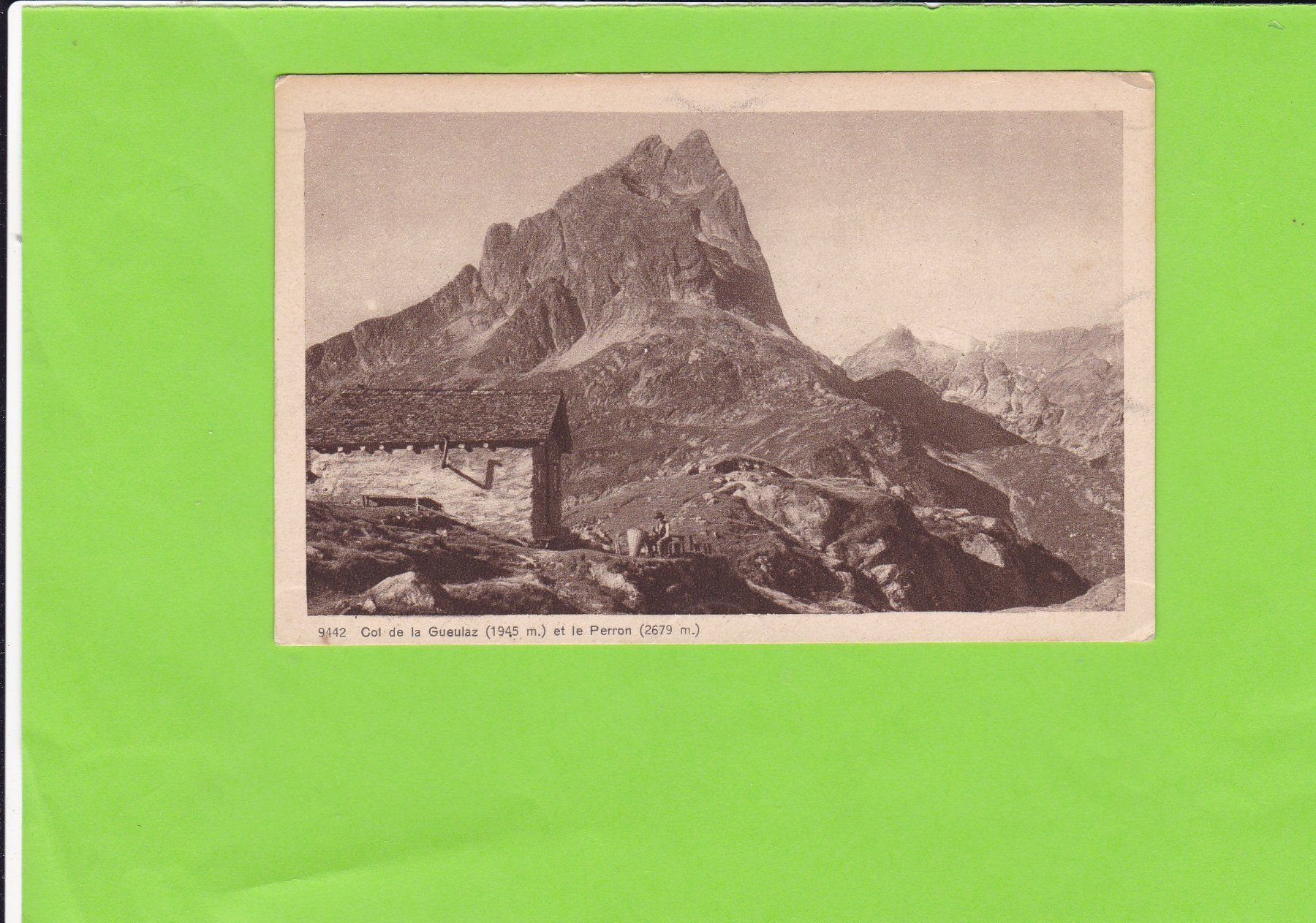 Cartoline postali: Col de la Gueulaz et le Perron-belebt – Usato da St. Peterzell venduto da neckertal