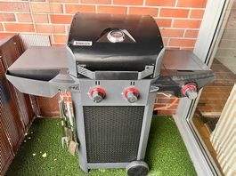 Tenneker Gasgrill 3 Brenner+Seitenkocher Mit Gasflasche Sehr