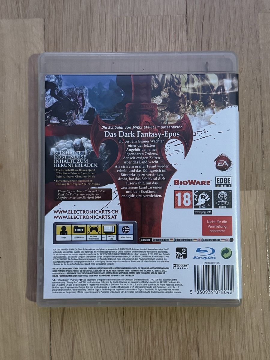 Giochi: Dragon Age: Origins - PS3 – Usato da Aarau venduto da faXse 2