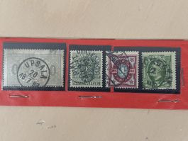 Lot de timbres suédois anciens - Collectionneur recherché!